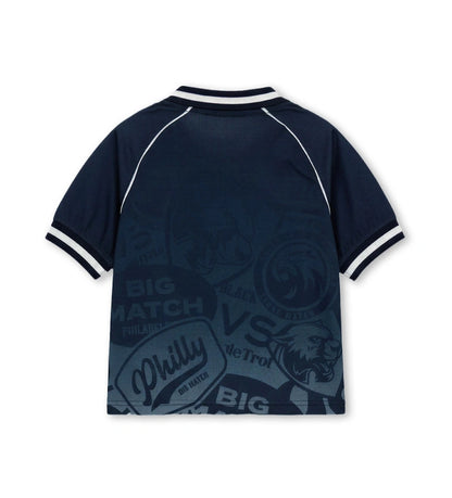 T-shirt για Αγόρι Αθλητικό με Allover Print & Γιακά
