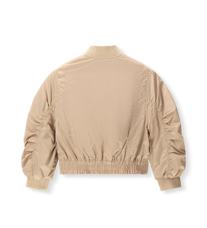 Η πίσω όψη του παιδικού μπουφάν bomber για κορίτσι για ηλικίες 5-14 ετών.