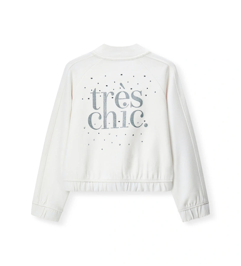 Η πίσω όψη του ελαστικού φούτερ μπουφάν Original Marines για κορίτσια 5-14 ετών.