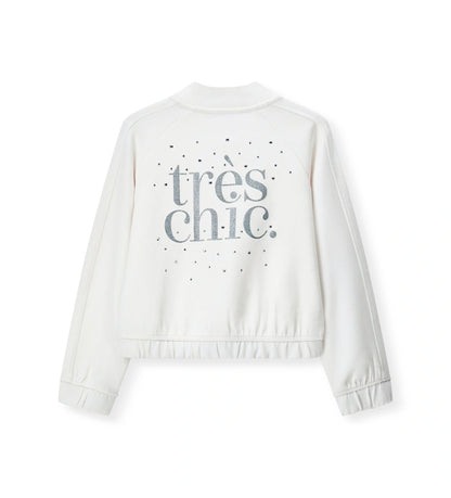 Η πίσω όψη του ελαστικού φούτερ μπουφάν Original Marines για κορίτσια 5-14 ετών.