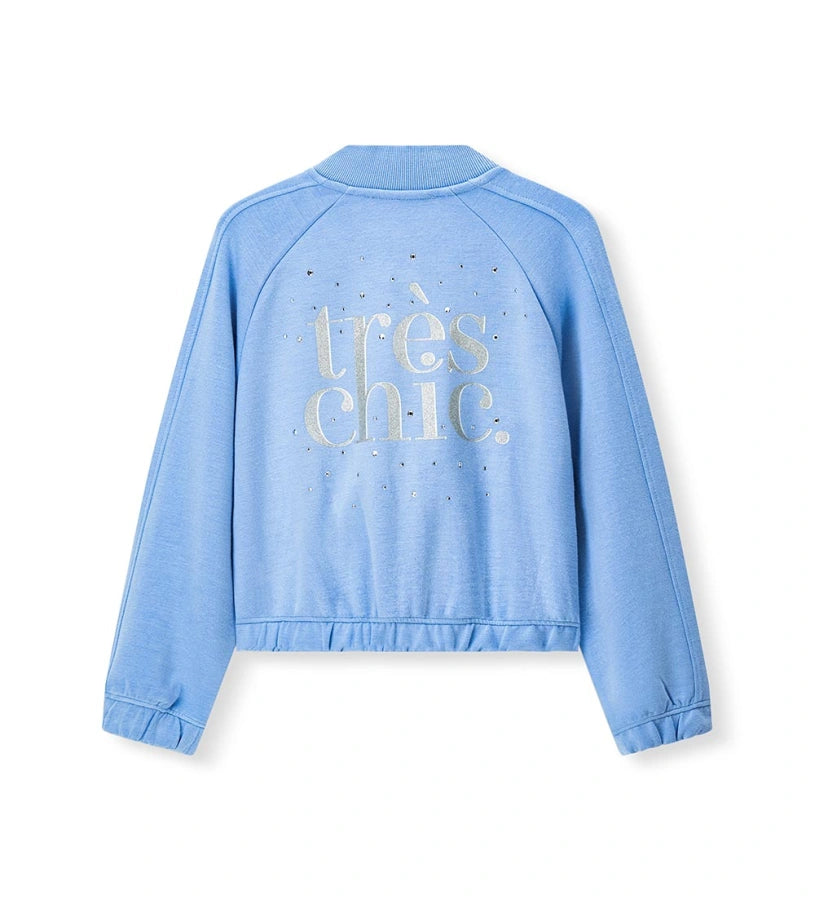 Η πίσω όψη του ελαστικού φούτερ μπουφάν Original Marines για κορίτσια 5-14 ετών.