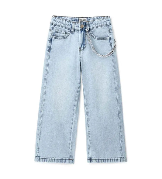 Κοριτσίστικο τζιν παντελόνι σε ίσια γραμμή Original Marines με διακοσμητικό charm στην τσέπη.