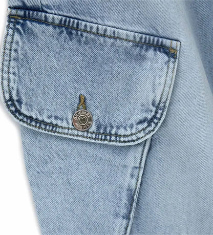 Κοντινή λήψη στις πλευρικές cargo τσέπες του βαμβακερού παντελονιού Original Marines.