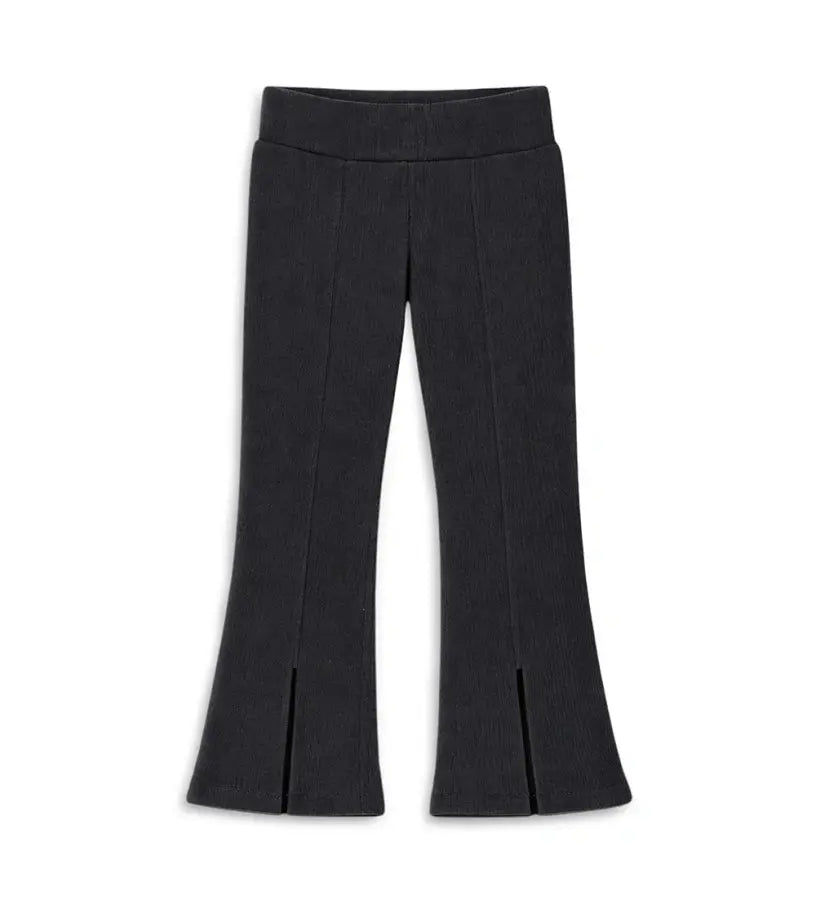 Κοριτσίστικο μαύρο ριμπ κολάν καμπάνα Original Marines με διακοσμητικές ραφές μπροστά.