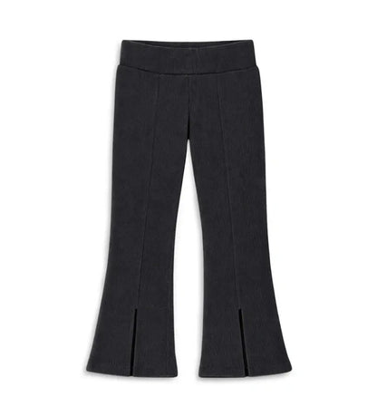 Κοριτσίστικο μαύρο ριμπ κολάν καμπάνα Original Marines με διακοσμητικές ραφές μπροστά.