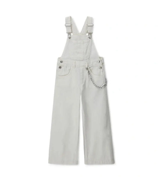 Παιδική σαλοπέτα για κορίτσι βαμβακερή σε garment-dyed απόχρωση με τιράντες.