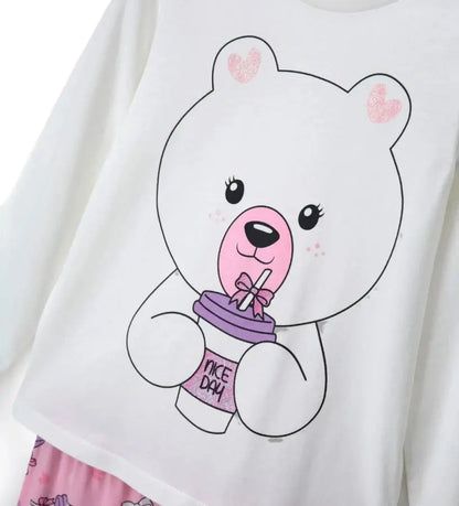 Η βαμβακερή μακρυμάνικη μπλούζα ύπνου Original Marines για κορίτσια 3-14 ετών.