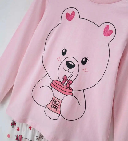 Η βαμβακερή μακρυμάνικη μπλούζα ύπνου Original Marines για κορίτσια 3-14 ετών.