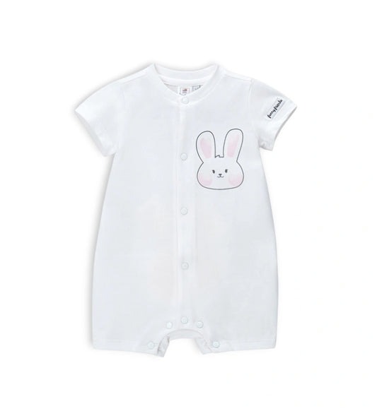 Βρεφικό κοντό φορμάκι Original Marines με γλυκιά στάμπα κουνελάκι στο κέντρο.