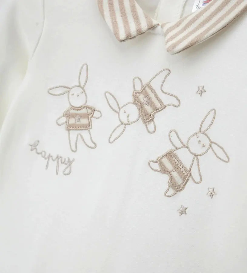 Κοντινό πλάνο στον γιακά και την ποιότητα της βαμβακερής ύφανσης της Original Marines.