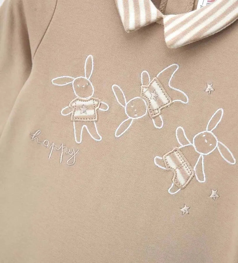 Κοντινό πλάνο στον γιακά και την ποιότητα της βαμβακερής ύφανσης της Original Marines.