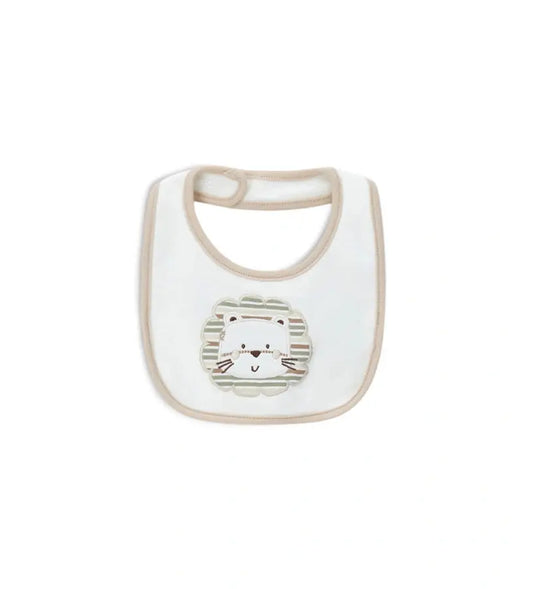 Βρεφική σαλιάρα για αγόρι Original Marines με κεντημένο πρόσωπο λιονταριού.