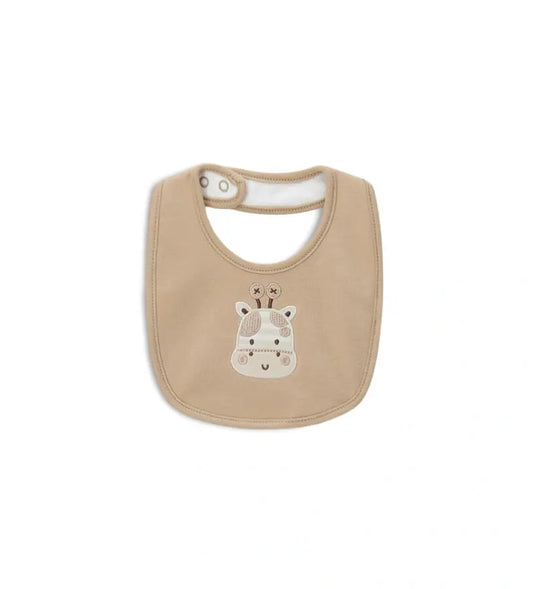 Βρεφική σαλιάρα για αγόρι Original Marines με κεντημένο πρόσωπο καμηλοπάρδαλης.