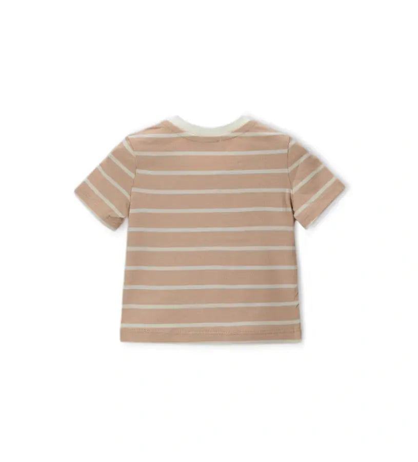 Τα κουμπιά-σούστες στον ώμο για εύκολη εφαρμογή στη βρεφική μπλούζα.