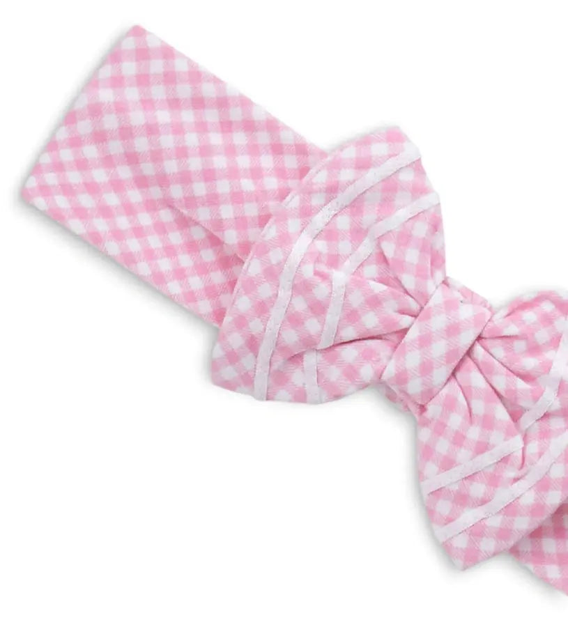 Κοντινό πλάνο στο λάστιχο και την εσωτερική ραφή της βρεφικής κορδέλας για άνετη εφαρμογή.