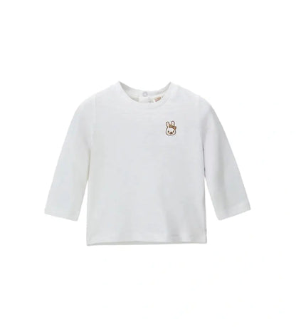 Βρεφική μακρυμάνικη μπλούζα Original Marines με κεντημένο σχέδιο κουνελάκι στο στήθος.