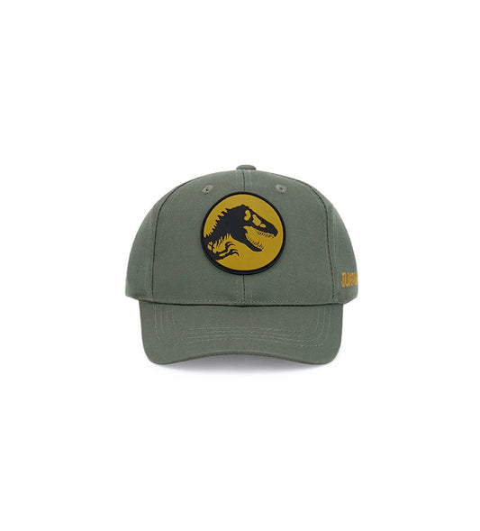Παιδικό πράσινο καπέλο baseball Jurassic World για αγόρι με κέντημα T-Rex Original Marines.