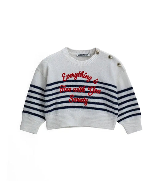 Παιδική Πλεκτή Μπλούζα για Κορίτσι Βαμβακερή  