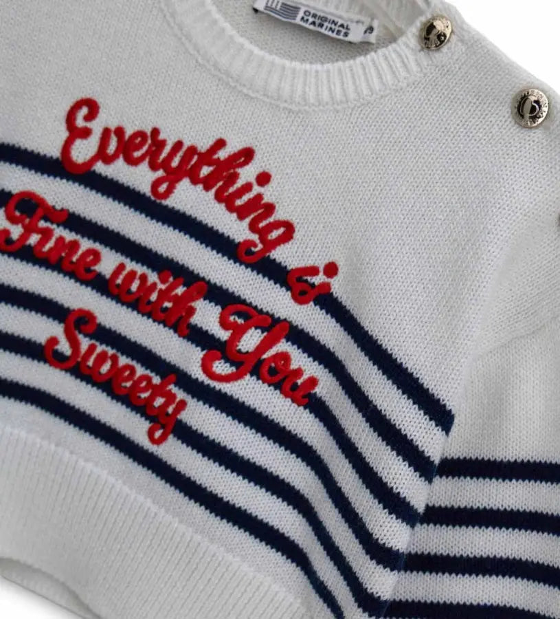 Παιδική Πλεκτή Μπλούζα για Κορίτσι Βαμβακερή  