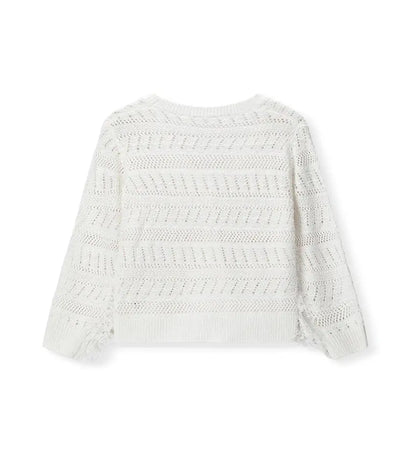 Παιδική Πλεκτή Ζακέτα για Κορίτσι με Κρόσσια  