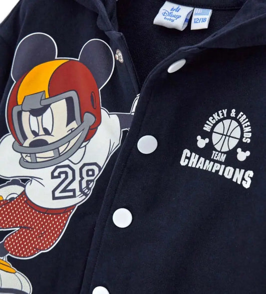 Κοντινό πλάνο στα μανίκια με εφέ διπλού ρούχου και την ποιοτική βαμβακερή ύφανση Original Marines.