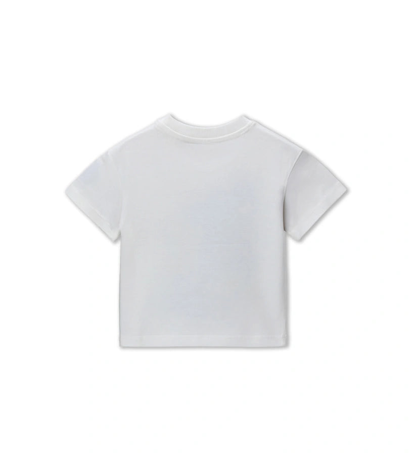 Παιδικό κρεμ T-shirt Jurassic World για αγόρι με τύπωμα δεινοσαύρου Original Marines.