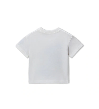 Παιδικό κρεμ T-shirt Jurassic World για αγόρι με τύπωμα δεινοσαύρου Original Marines.