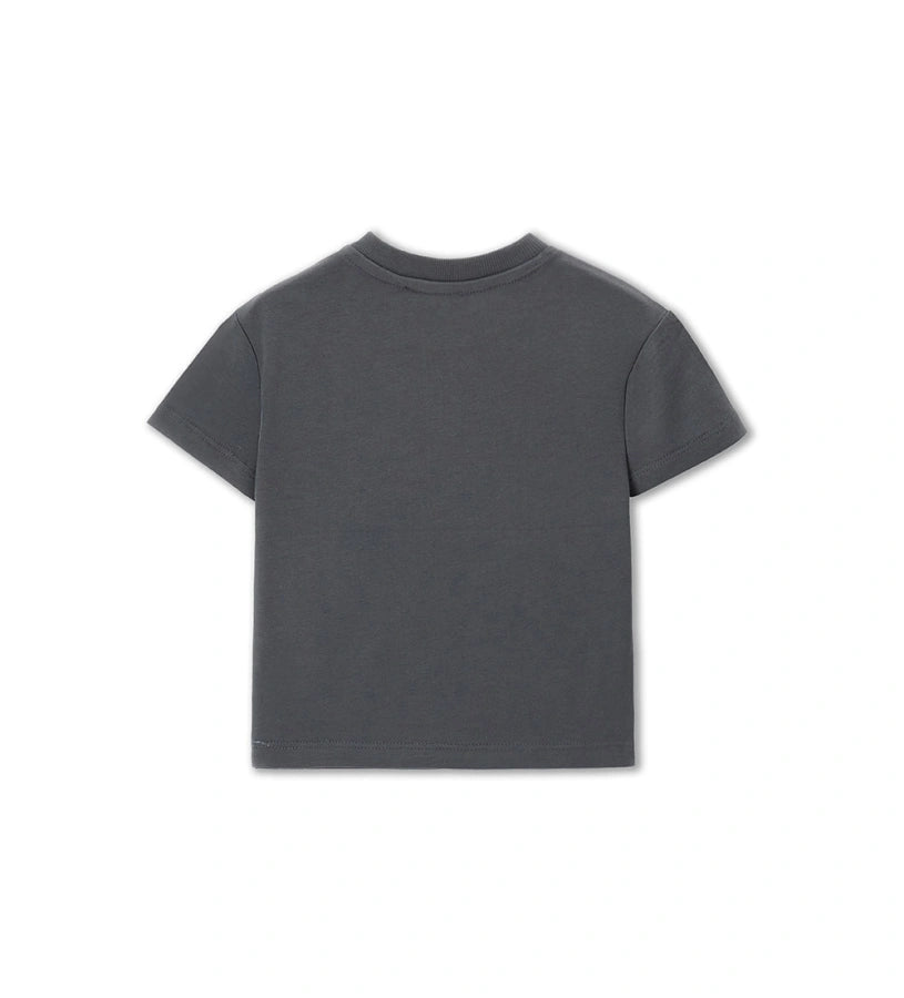 Παιδικό γκρι T-shirt Jurassic World για αγόρι με τύπωμα δεινοσαύρου Original Marines.