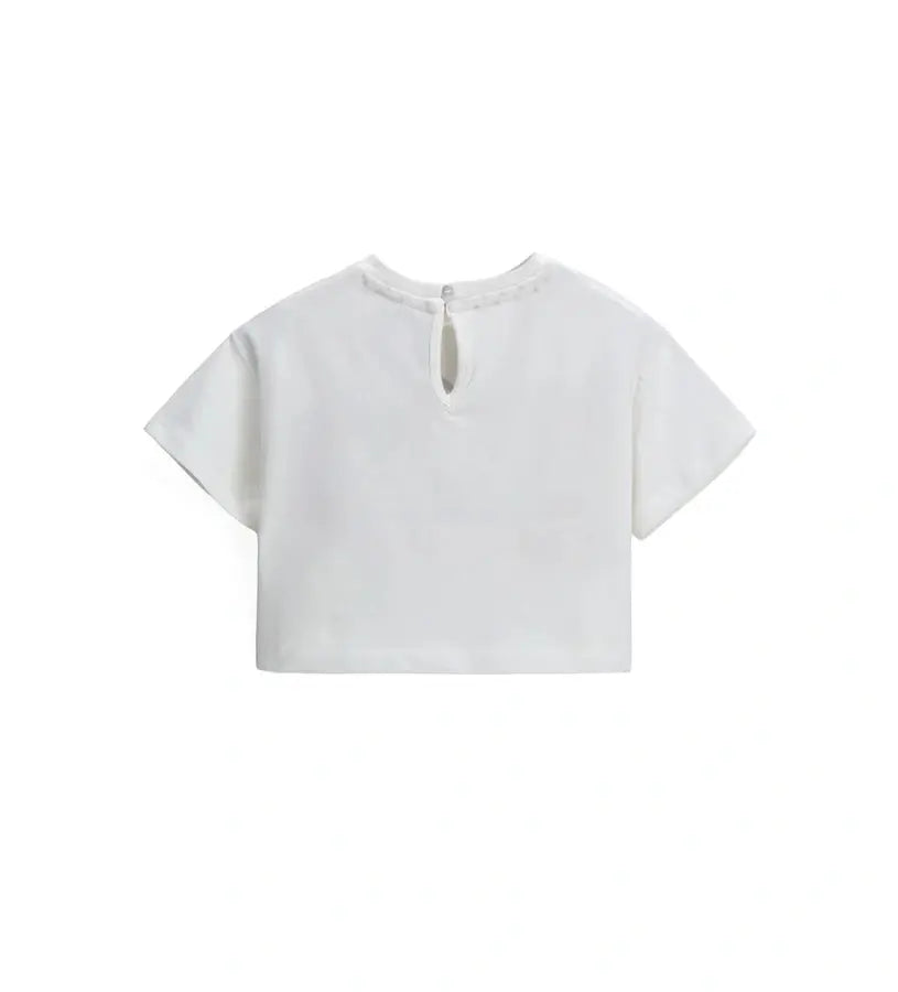 Η πίσω όψη της βαμβακερής stretch μπλούζας Original Marines για ηλικίες έως 5 ετών.