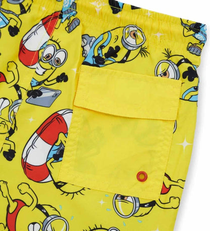 Παιδικό μαγιό βερμούδα για αγόρι 5-14 ετών με Minions allover print Original Marines.