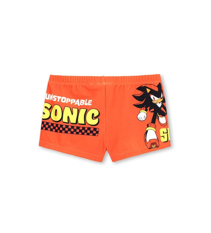 Παιδικό μαγιό για αγόρι 5-14 ετών με τύπωμα Sega Sonic και ελαστική Lycra Original Marines.