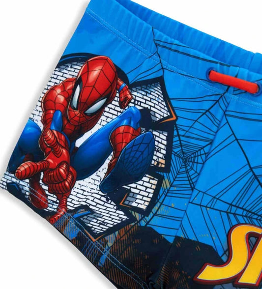 Παιδικό μαγιό σορτς για αγόρι 5-14 ετών Marvel Spider-Man Lycra Original Marines.