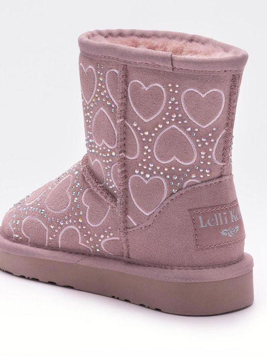 Lelli Kelly Μποτάκι με Γούνα και Καρδούλες FF24