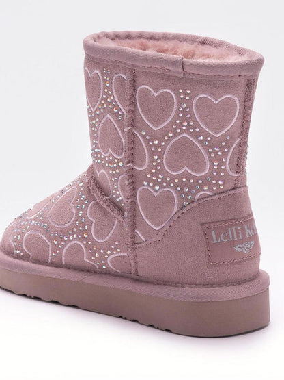 Lelli Kelly Μποτάκι με Γούνα και Καρδούλες FF24