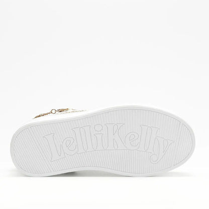 Lelli Kelly Sneaker με Χρυσά Γκλίτερ και Αλυσίδα  
