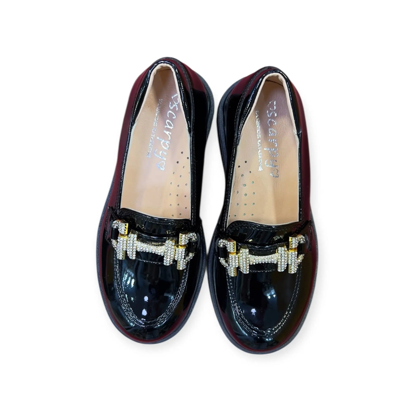 μαύρο loafer κοριτσιού για επίσημες εμφανίσεις