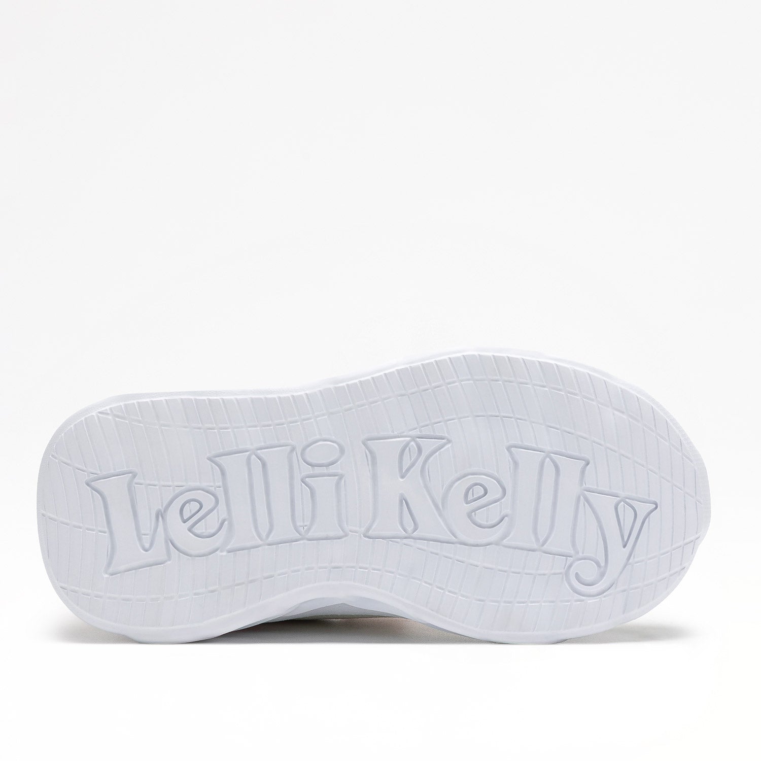 Η αντιολισθητική σόλα του Lelli Kelly sneaker με το ανάγλυφο λογότυπο της εταιρείας.
