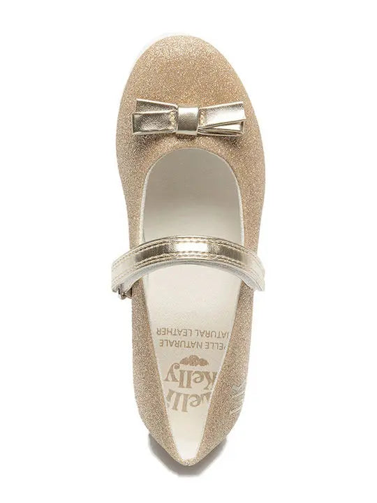 παιδική μπαρέτα κοριτσιού lelli kelly χρυσή με φιόγκο κομψή για επίσημες εμφανίσεις άνοιξη καλοκαίρι