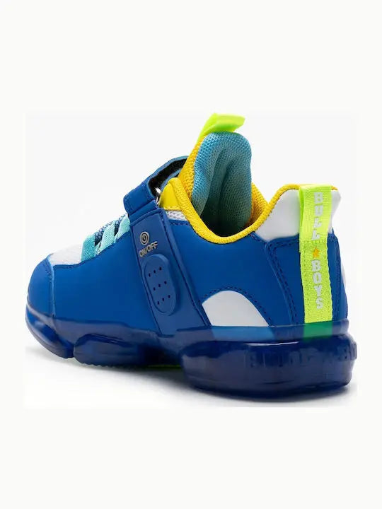 Bull Boys Αθλητικό Ανατομικό Παπούτσι με Σκρατς και Φωτάκια SS25  